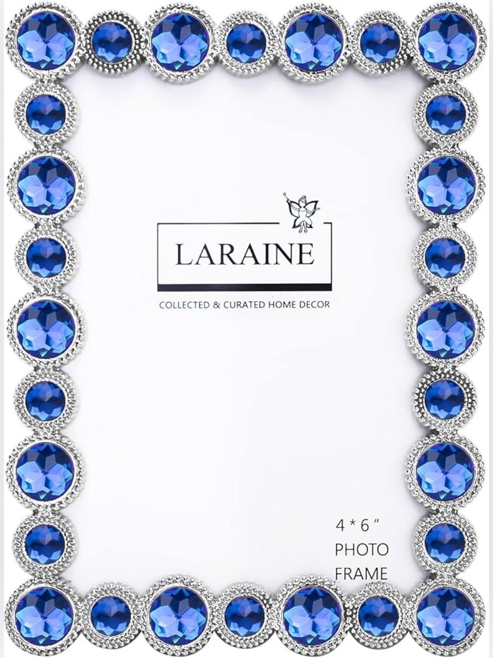 4x6 Photo Frame NIB • Sapphire Rhinestone